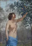 Dora L. Wilson, Dappled Sunlight pastel on paper