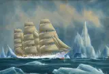 A.V. Gregory, Boat Scene 1922 watercolour and goauche, watercolor