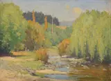 Charles Wheeler, In the Taieri Valley oil on board