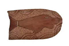 Ignatia Djanghara, Dugong 1950 natural earth pigments on bark