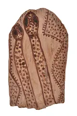 Ignatia Djanghara, Snakes 1950 natural earth pigments on bark