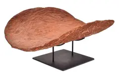 Jean Burke, Coolamon (Piti) carved red river gum with red ochre