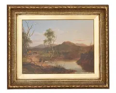James Howe Carse, Riddle Creek, Oil on Canvas, 44 x 58.8cm., oil
