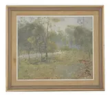 Lance Soloman, Black Wattle Grove, Umina NSW Oil on Board, 49 x 59 cm, oil