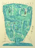 David Larwill, Blues 2005 coloured etching A/P 80 x 59cm, etching