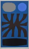 John Coburn, Temple 1975 screenprint 16/30 94 x 59.5cm, screenprint