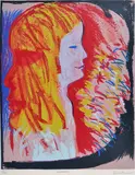 Memories screenprint 23/70 73 x 59cm by Charles Blackman, screenprint, sold Feb 2015