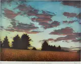 Jason Benjamin, For a Moment It All Made Sense (Il Cosco, Sicily) coloured etching 28/45 58.5 x 78cm, etching