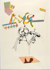 Colin Lancely, Embrace: No. 4, from 'The Micraculous Mandarin Suite: Homage to Bela Bartok' 1966 screenprint 40/70 75 x 54cm, screenprint
