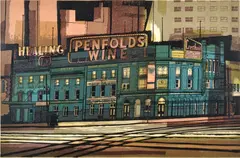 Kenneth Jack, Old Melbourne Building No. 3: Young and Jacksons 1961 colour linocut 36/60 31 x 46cm, print (other)