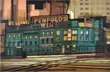 Kenneth Jack, Old Melbourne Building No. 3: Young and Jacksons 1961 colour linocut 36/60 31 x 46cm, print (other)