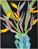 Aileen Brown, Strelitzias 1986 linocut 2/50 42 x 31.5cm