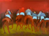 Robert Dickerson, Out of the Barrier screenprint, edition of 180 50 x 68.5cm, screenprint