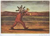 Geoffrey Ricardo, Blindman screenprint 1/20 24 x 17cm, screenprint