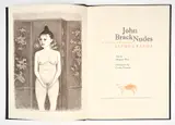 John Brack, Nudes book of 15 original lithographs, edition of 250 Lyre Bird Press, Melbourne, 1982, bound in full black leather with gilt illustration and presented in gilt illustrated buckrum solander box with felt interior, containing 15 original lithographs by the artist, limited edition of 250, lithograph