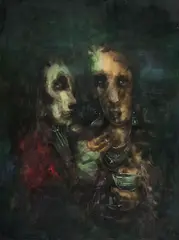 Cocktail II 1967 by David Boyd, 1967, oil and sfumato on board, offered Mar 2015