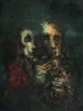 David Boyd, Cocktail II 1967, 1967, oil and sfumato on board