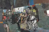 Paul Haefliger, Bedroom 1969-72, 1969-72, oil on canvas
