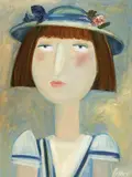 Geoffrey Proud, Untitled (Girl with Blue Hat)