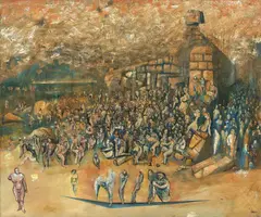 Victor Rubin, Exodus 1982, 1982, oil on canvas