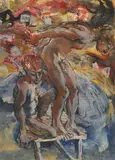 The Diver by Donald Friend, watercolour, gouache, ink and pencil on paper, offered Mar 2015