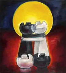 Reconciliation V 2001 by David Boyd, 2001, oil on canvas, sold Mar 2015