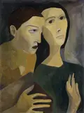 Robert Dickerson, Untitled (Two Figures) c1949-51