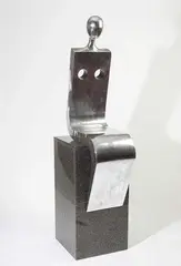 Nicole Allen, Seat of Power 2014, 2014, hand cast aluminium and marble