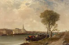 Arthur Joseph Meadows, Untitled (River Scene) 1891-98, 1891-98, oil on canvas