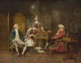James Clarke Waite, The Little Debutant 1895, 1895, oil on canvas