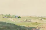 Arthur Streeton, Tronville 1918, 1918, watercolour on paper