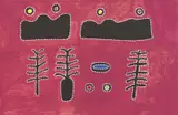 Rammey Ramsay, Rocky Bar (Warlawoon Country) 2010, 2010, synthetic polymer paint and charcoal on board
