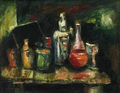 Untitled (Still Life) by Pro Hart, oil on canvas on board, sold Mar 2015