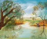 David Boyd, Children by a Winter Stream 2004