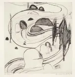 Brett Whiteley, The Fish River and Boulders, Oberon 1979, 1979, etching