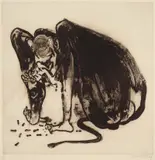 Brett Whiteley, Baboon II 1977, 1977, etching, sugarlift and aquatint