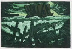 Rick Amor, The Rock and the Sea 1990, 1990, screenprint