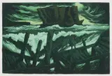Rick Amor, The Rock and the Sea 1990, 1990, screenprint