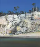 Shoalhaven Riverbank by Arthur Boyd, oil on board, sold Dec 2014