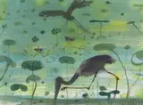 John Olsen, Lilypond, North Queensland 1983, 1983, watercolour and pastel on paper