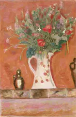 Pierre Bonnard, Bouquet de cheminee (also known as Fleurs sur une cheminee) 1913, 1913, oil on canvas