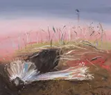 Bride in a Pink Landscape by Arthur Boyd, oil on canvas, sold Dec 2014