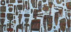 Shipwrecked 1999 by David Larwill, 1999, oil on canvas, offered Dec 2014