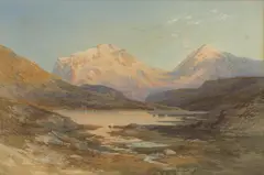 Nicholas Chevalier, Glacier Landscape 1880, 1880, watercolour on paper