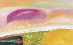 Mount Olga 1984 by Sidney Nolan, 1984, oil on canvas, sold Dec 2014