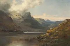 A Scotch Lake by Alfred I de Breanski, oil on canvas, offered Dec 2014