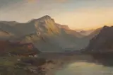 Alfred I de Breanski, A Summer Evening, Loch Tay, oil on canvas