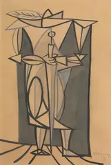 Óscar Domínguez, Guerrero 1946, 1946, gouache on paper