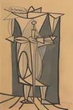 Óscar Domínguez, Guerrero 1946, 1946, gouache on paper
