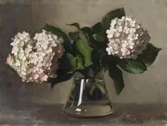 Ernest Buckmaster, Hydrangeas 1929, 1929, oil on canvas